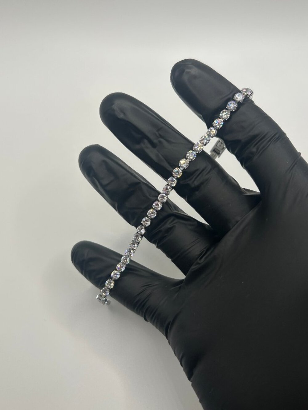 Womens CZ Tennis Bracelet Silver 6.5 Inch 4mm Iced Bling 5A Cubic Zirconia